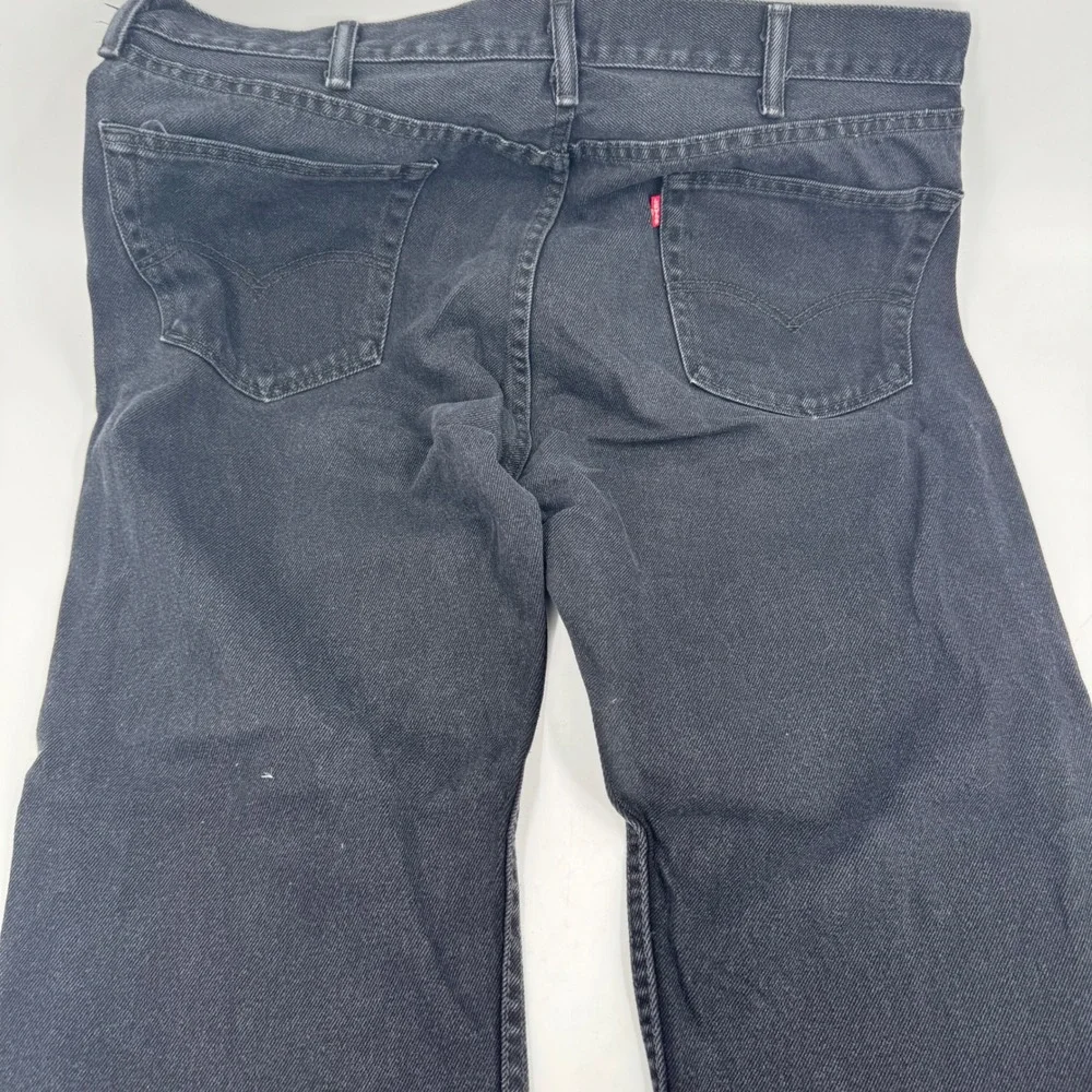 Levi's 505 Black Denim Jeans Classic Fit‎ Everyday Wear Pants 40 x 32
